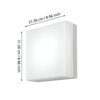94871_DIMENSION_0001 | Eglo Romania Aplică/Plafonieră SONELLA LED 8.2W IP44 94871