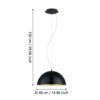 94935_DIMENSION_0001 | Eglo Romania Pendul GAETANO 1 E27 IP20 94935