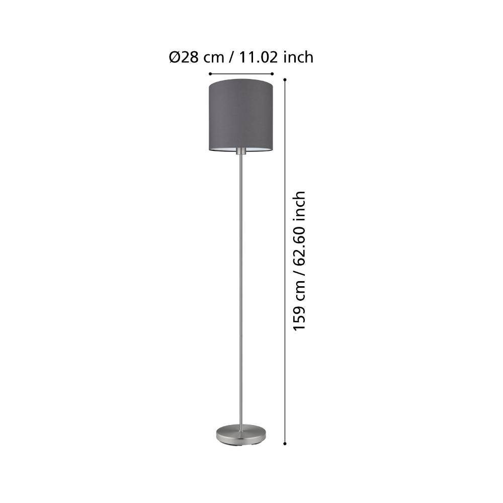95166_DIMENSION_0001 | Eglo Romania Lampadar PASTERI E27 IP20 95166