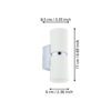 95368_DIMENSION_0001 | Eglo Romania Aplică PASSA LED GU10 2X3W IP20 95368