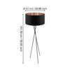 95541_DIMENSION_0001 | Eglo Romania Lampadar FONDACHELLI E27 IP20 95541
