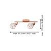 95546_DIMENSION_0001 | Eglo Romania Spot pe bară ZAPATA G9LED 2X3W IP20 95546