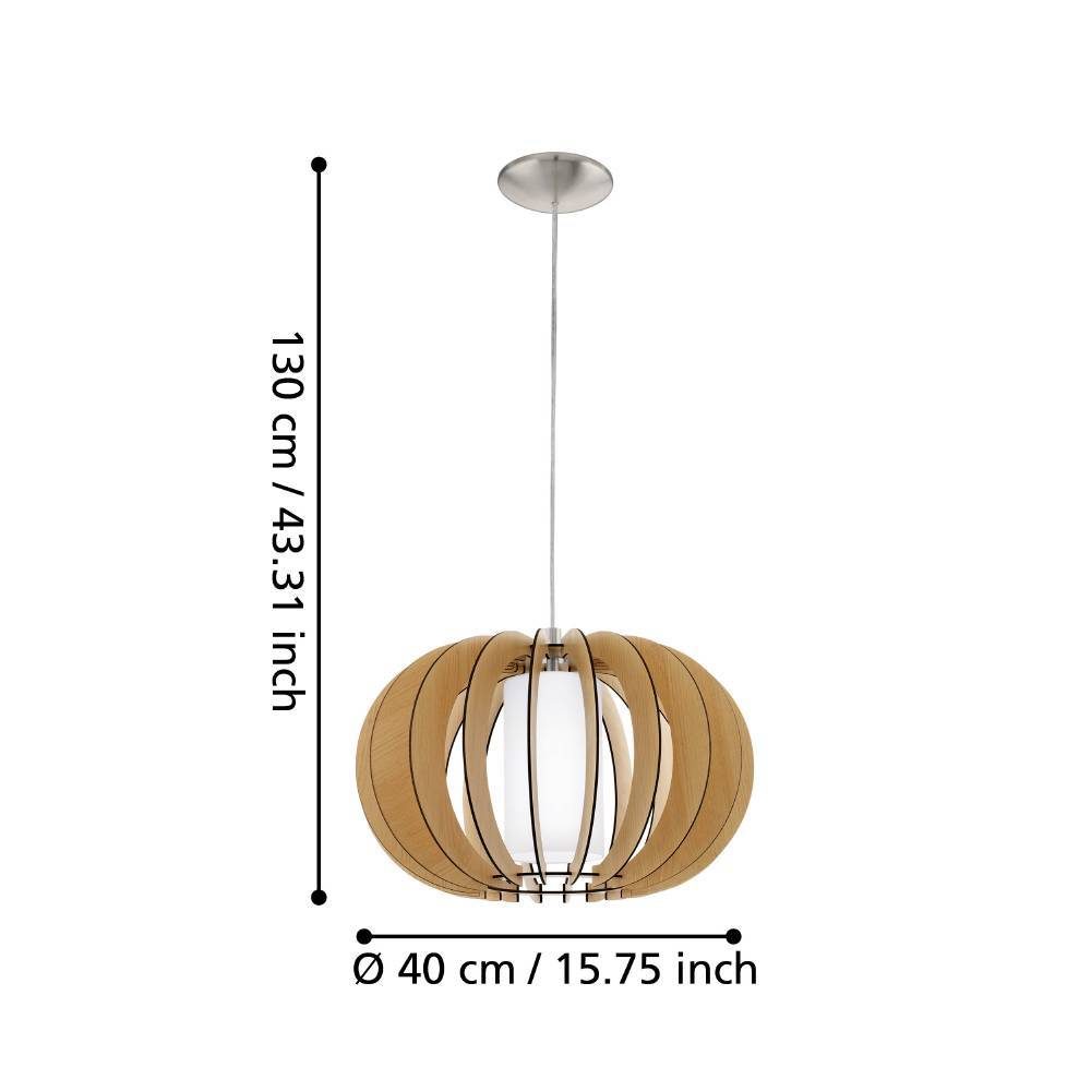 95598_DIMENSION_0001 | Eglo Romania Pendul STELLATO 1 E27 IP20 95598