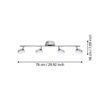95632_DIMENSION_0001 | Eglo Romania Aplică/Plafonieră SALTO LED 4X5.4W IP20 95632