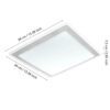 95679_DIMENSION_0001 | Eglo Romania Aplică/Plafonieră COMPETA 1 LED 21W IP20 95679