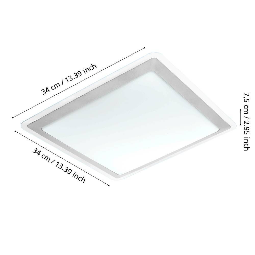 95679_DIMENSION_0001 | Eglo Romania Aplică/Plafonieră COMPETA 1 LED 21W IP20 95679