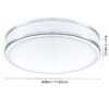 95682_DIMENSION_0001 | Eglo Romania Aplică/Plafonieră PALERMO 2 LED 15.6W IP20 95682