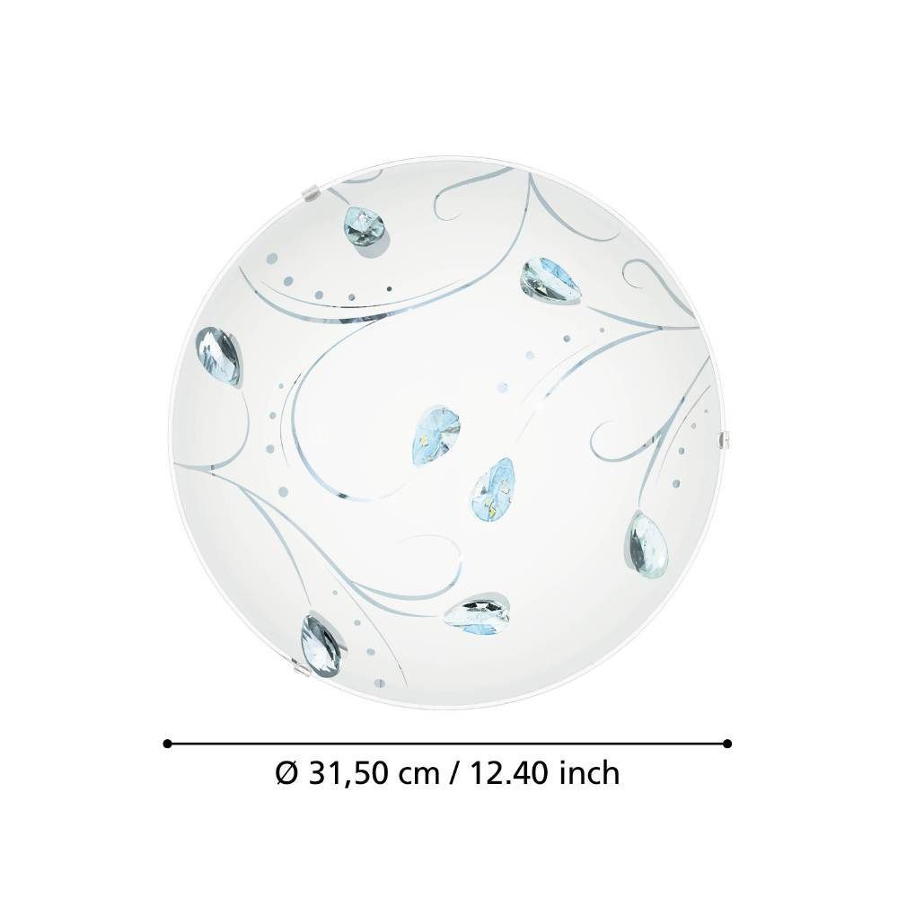 95689_DIMENSION_0001 | Eglo Romania Aplică/Plafonieră SORRENTA 1 LED 3X3.8W IP20 95689