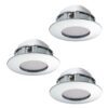 Set 3 spoturi PINEDA LED 3X4.9W IP20/IP44 95822