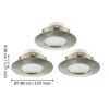 95823_DIMENSION_0001 | Eglo Romania Set 3 spoturi PINEDA LED 3X4.9W IP20/IP44 95823
