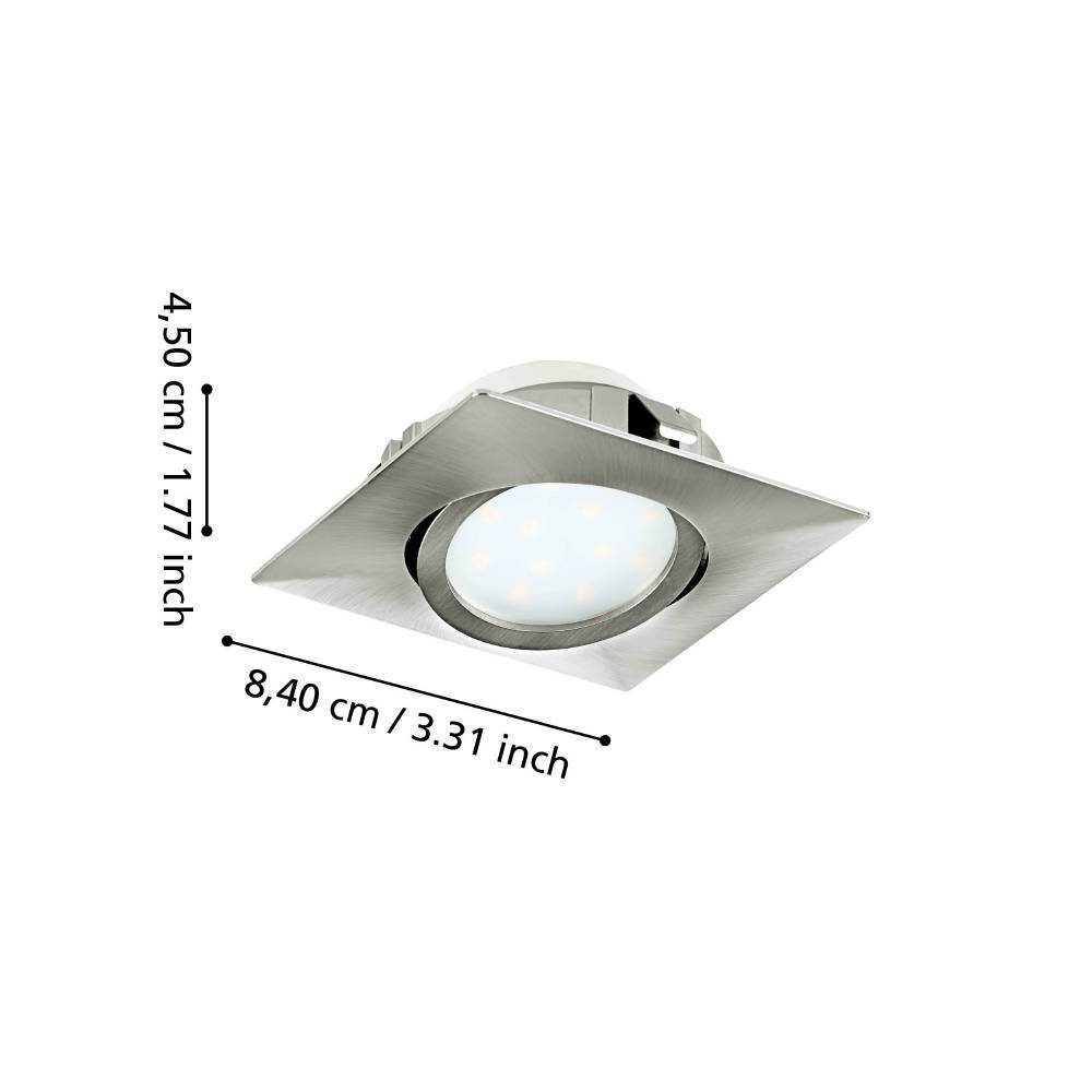 95846_DIMENSION_0001 | Eglo Romania Set 3 spoturi PINEDA LED 3X4.9W IP20 95846