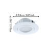 95851_DIMENSION_0001 | Eglo Romania Set 3 spoturi PINEDA LED 3X4.9W IP20 95851