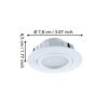 95857_DIMENSION_0001 | Eglo Romania Set 3 spoturi PINEDA LED 3X5.5W IP20 95857