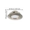 95859_DIMENSION_0001 | Eglo Romania Set 3 spoturi PINEDA LED 3X5.5W IP20 95859