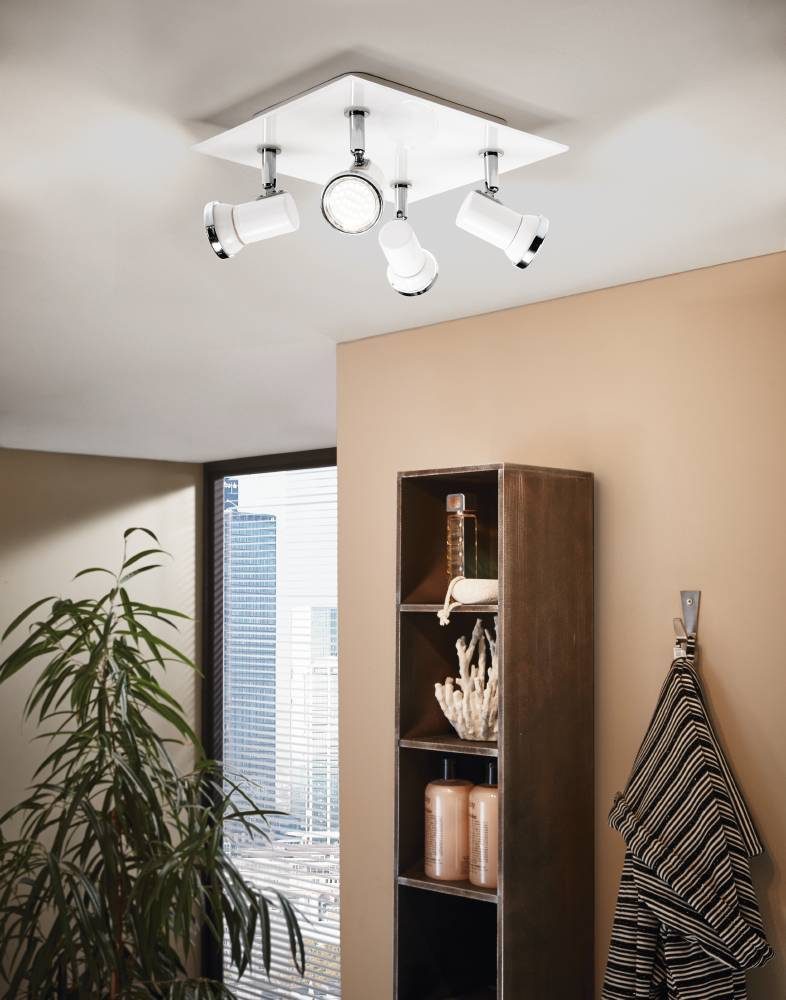 95995_AMBIENT_0001 | Eglo Romania Aplică/Plafonieră TAMARA 1 LED GU10 4X3W IP44 95995