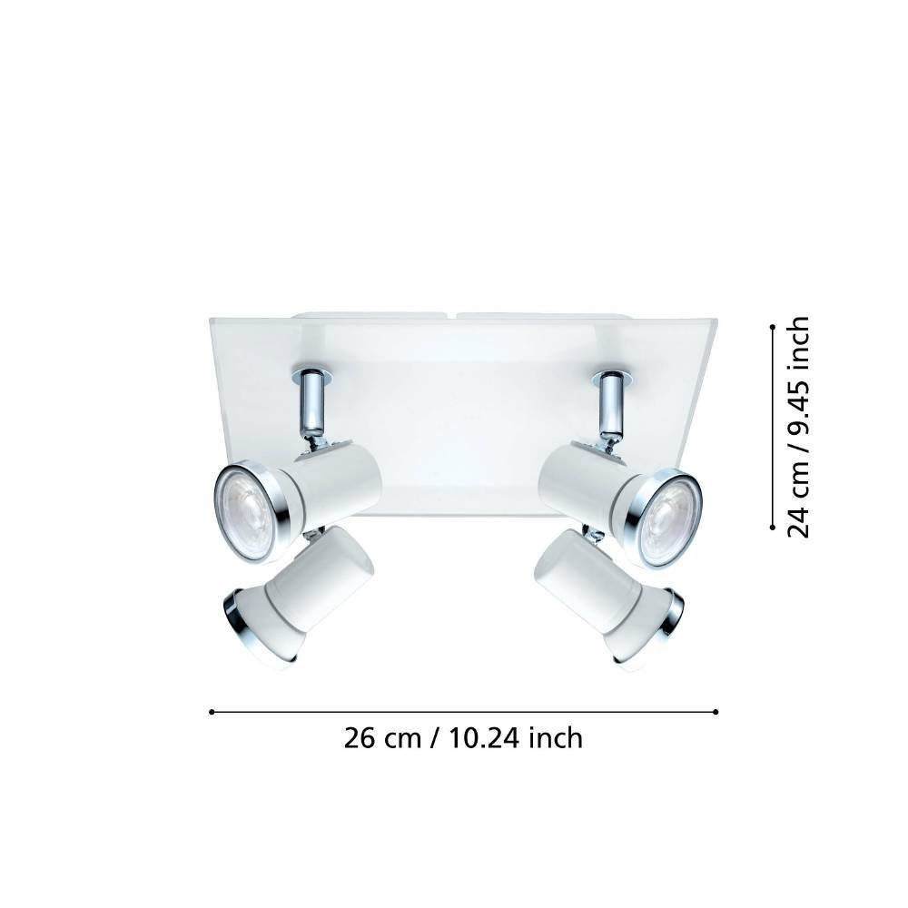 95995_DIMENSION_0001 | Eglo Romania Aplică/Plafonieră TAMARA 1 LED GU10 4X3W IP44 95995