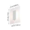 96043_DIMENSION_0001 | Eglo Romania Aplică/Plafonieră METRASS 2 LED 2X4.5W IP20 96043