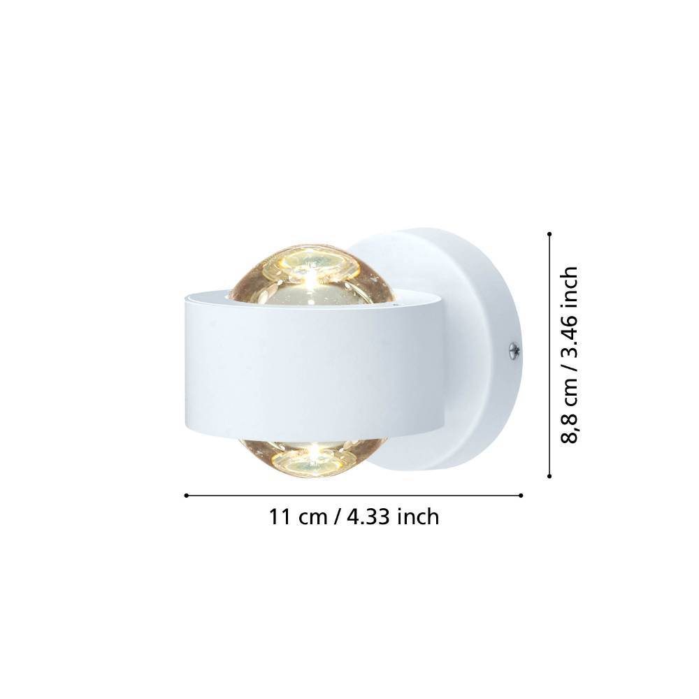96048_DIMENSION_0001 | Eglo Romania Aplică ONO 2 LED 2X2.5W IP20 96048