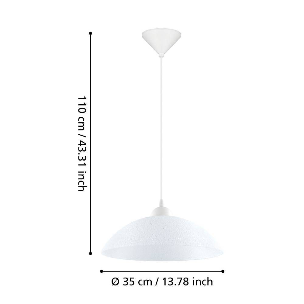 96073_DIMENSION_0001 | Eglo Romania Pendul VETRO E27 IP20 96073