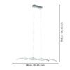 96103_DIMENSION_0001 | Eglo Romania Lustră LASANA 2 LED 19W IP20 96103