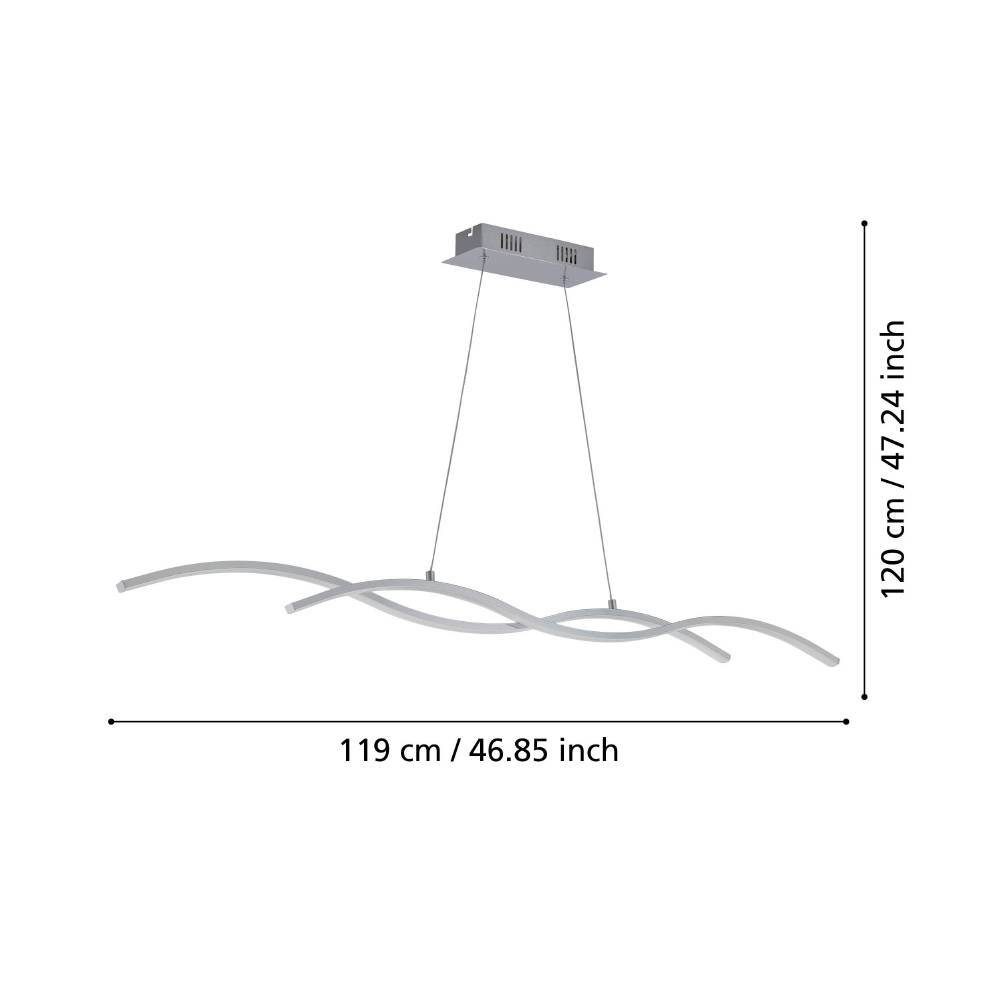 96104_DIMENSION_0001 | Eglo Romania Lustră LASANA 2 LED 24.5W IP20 96104