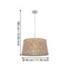 96193_DIMENSION_0001 | Eglo Romania Pendul SENDERO E27 IP20 96193