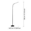 96439_DIMENSION_0001 | Eglo Romania Lampadar LAROA LED 4.2W IP20 96439