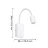 96566_DIMENSION_0001 | Eglo Romania Bază aplică TAZZOLI LED 3.8W IP20 96566