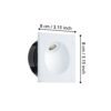 96901_DIMENSION_0001 | Eglo Romania Spot încastrat ZARATE LED 2W IP20 96901