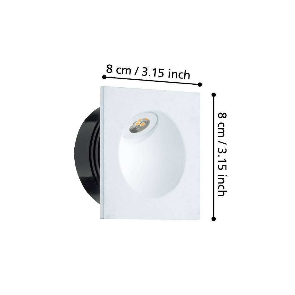 96901_DIMENSION_0001 | Eglo Romania Spot încastrat ZARATE LED 2W IP20 96901