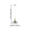 96985_DIMENSION_0001 | Eglo Romania Pendul SABINAR E27 IP20 96985