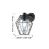 97226_DIMENSION_0001 | Eglo Romania Aplică CANOVE E27 IP55 97226