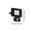 97459_DIMENSION_0001 | Eglo Romania Proiector FAEDO 3 LED 10W IP44 97459