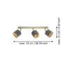 97538_DIMENSION_0001 | Eglo Romania Spot pe bară VALBIANO 3XE14 IP20 97538