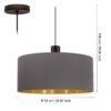 97683_DIMENSION_0001 | Eglo Romania Pendul CONCESSA 1 E27 IP20 97683