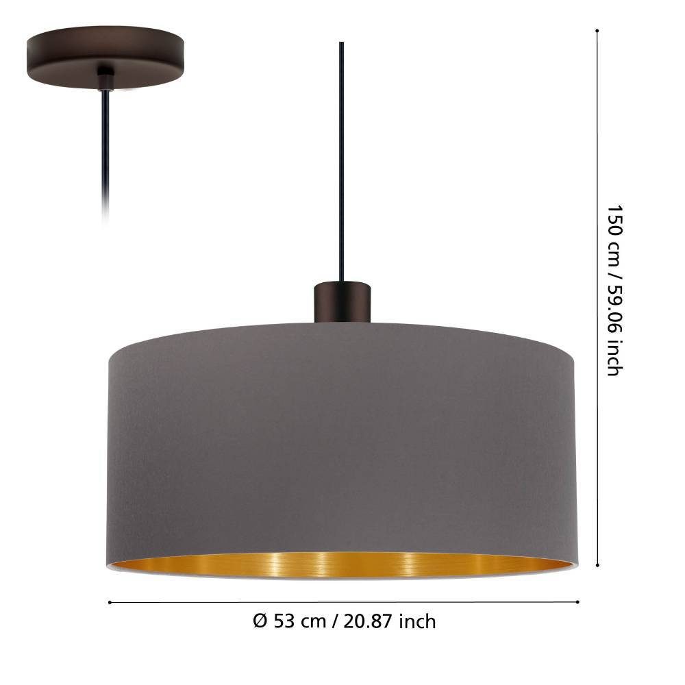 97683_DIMENSION_0001 | Eglo Romania Pendul CONCESSA 1 E27 IP20 97683