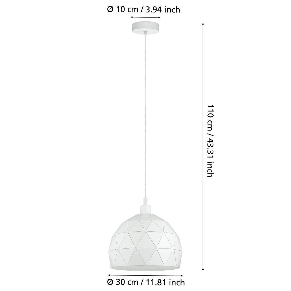 97854_DIMENSION_0001 | Eglo Romania Pendul ROCCAFORTE E27 IP20 97854