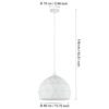 97855_DIMENSION_0001 | Eglo Romania Pendul ROCCAFORTE E27 IP20 97855