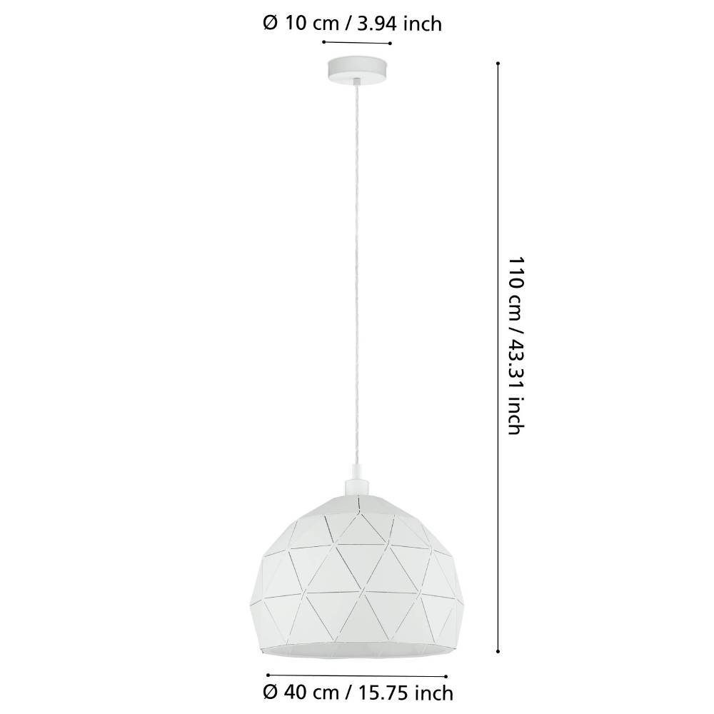 97855_DIMENSION_0001 | Eglo Romania Pendul ROCCAFORTE E27 IP20 97855