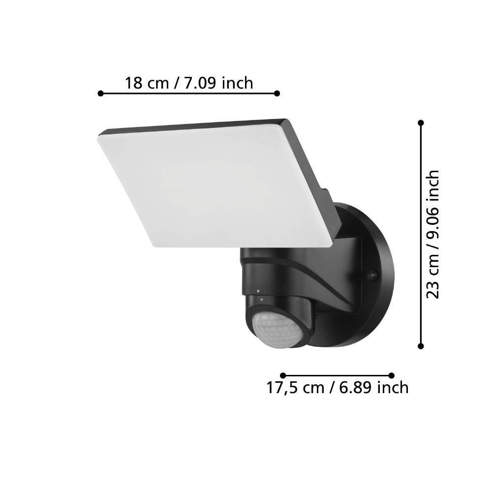 98178_DIMENSION_0001 | Eglo Romania Aplică PAGINO LED 11.5W IP44 98178