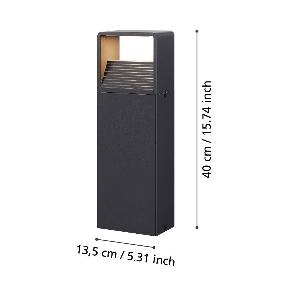 98271_DIMENSION_0001 | Eglo Romania Stâlp DONINNI 1 LED 6.2W IP65 98271