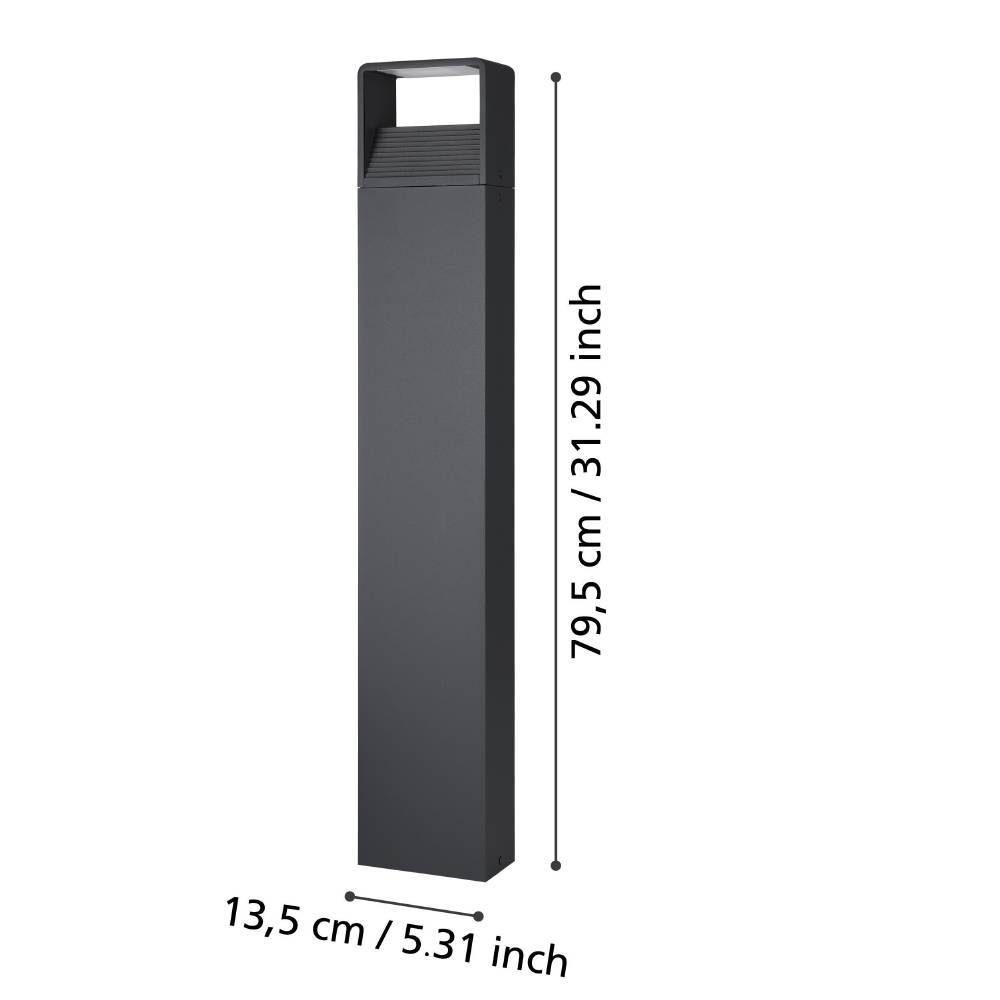 98272_DIMENSION_0001 | Eglo Romania Stâlp DONINNI 1 LED 6.2W IP65 98272