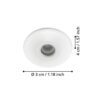 97079_DIMENSION_0001 | Eglo Romania Set 3 spoturi încastrate CHANGO LED 3X1W IP44 97079