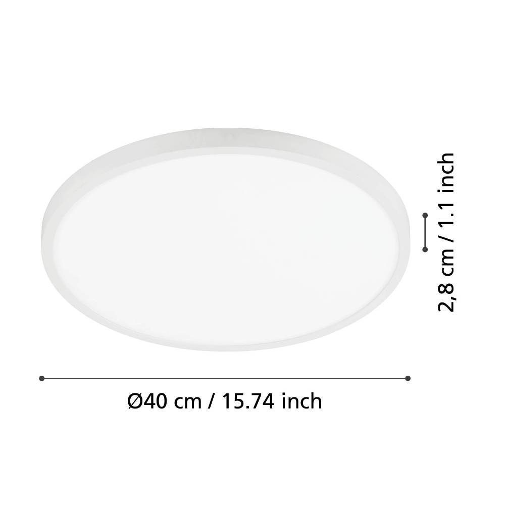 97266_DIMENSION_0001 | Eglo Romania Aplică/Plafonieră FUEVA 1 LED 22.3W IP20 97266