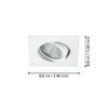 98302_DIMENSION_0001 | Eglo Romania Spot încastrat SALICETO LED 6W IP20 98302