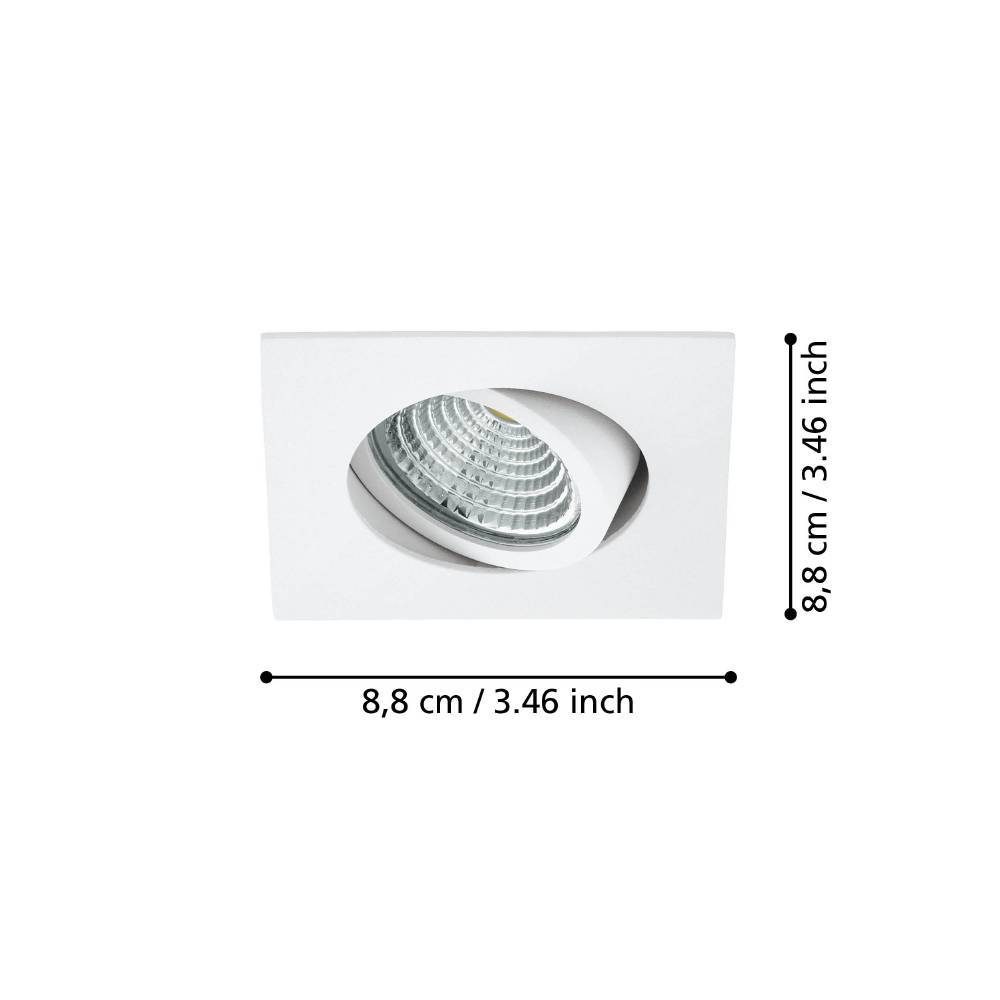 98302_DIMENSION_0001 | Eglo Romania Spot încastrat SALICETO LED 6W IP20 98302