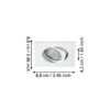 98306_DIMENSION_0001 | Eglo Romania Spot încastrat SALICETO LED 6W IP20 98306