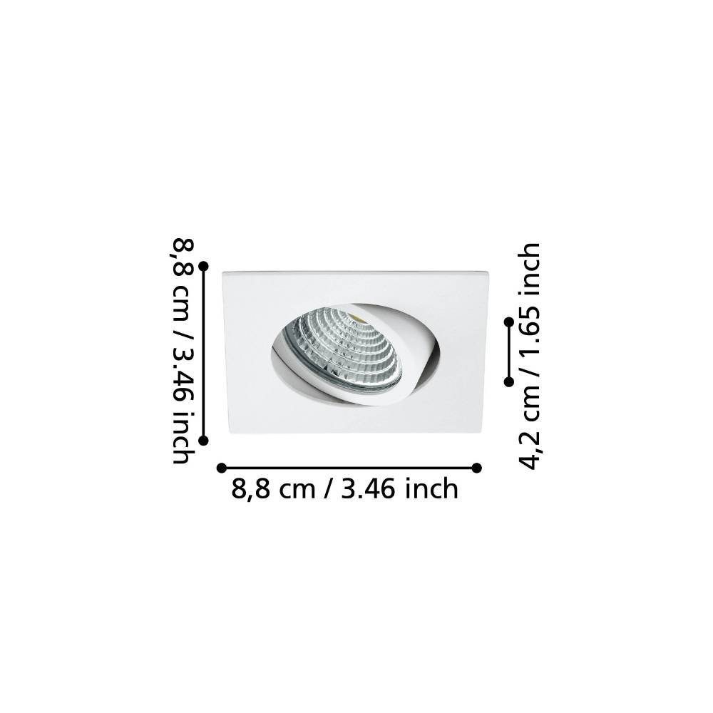 98306_DIMENSION_0001 | Eglo Romania Spot încastrat SALICETO LED 6W IP20 98306