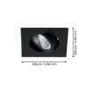 98611_DIMENSION_0001 | Eglo Romania Spot încastrat SALICETO LED 6W IP20 98611