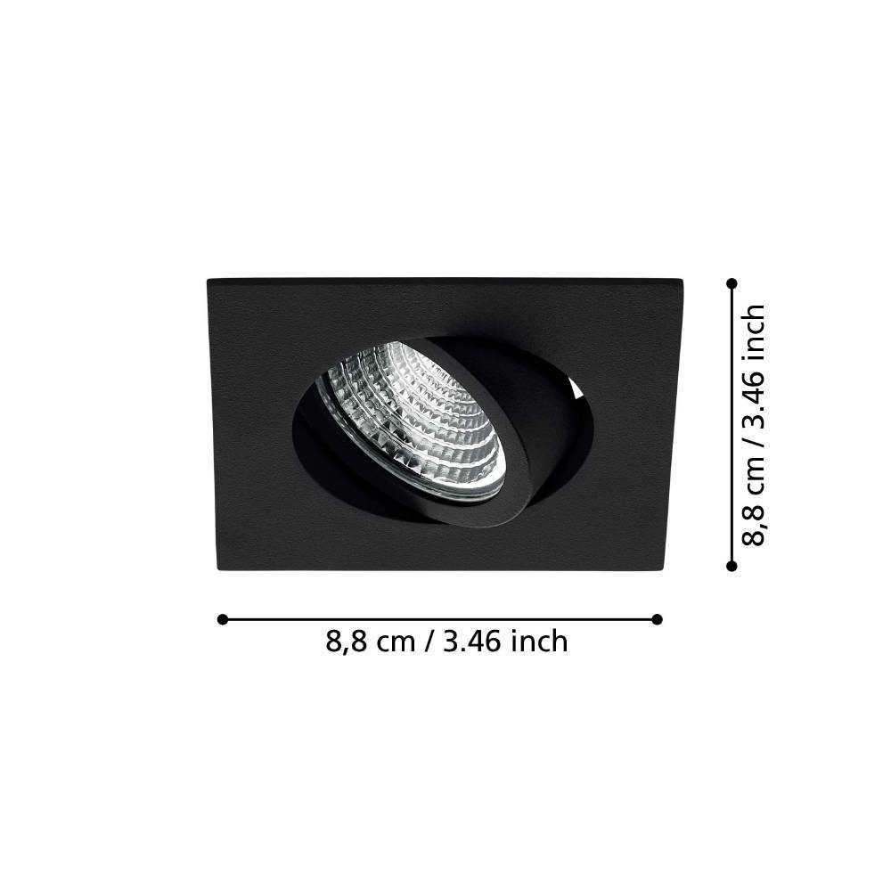 98611_DIMENSION_0001 | Eglo Romania Spot încastrat SALICETO LED 6W IP20 98611